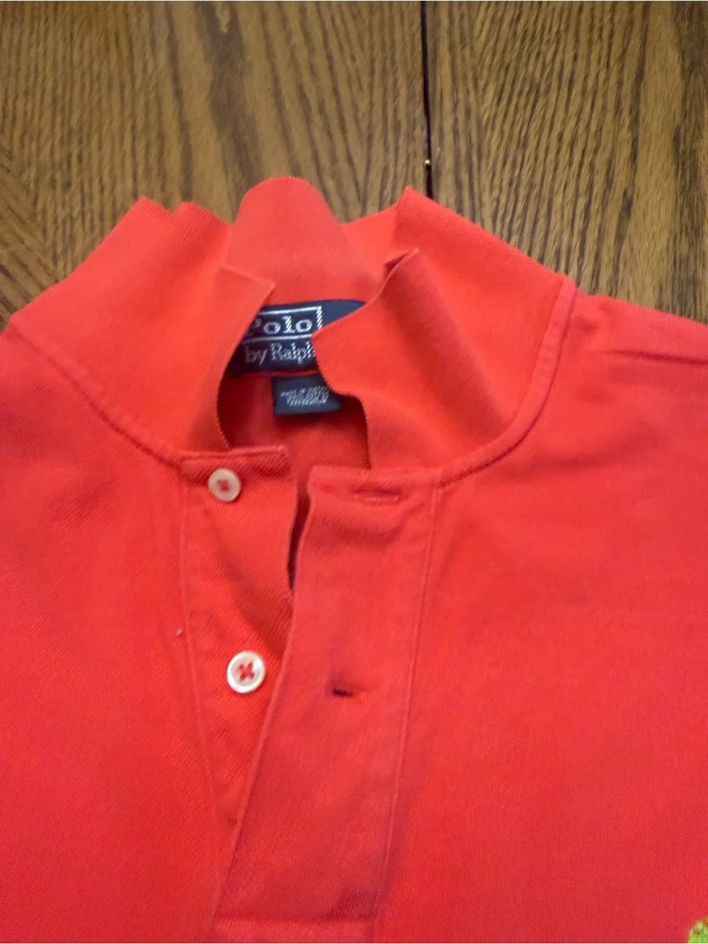 Ralph Lauren Men’s Coral Polo with Yellow Pony Logo